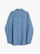 The Frankie Shop - Peri Fluid Shirt in Blue and White Stripes