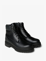 Timberland - Timberland Heritage 6 Inch Lace Up Waterproof Boot in Black Full Grain