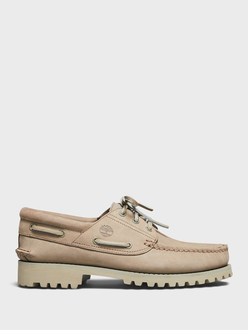 Timberland - Authentic Boat Shoes in Light Taupe Nubuck