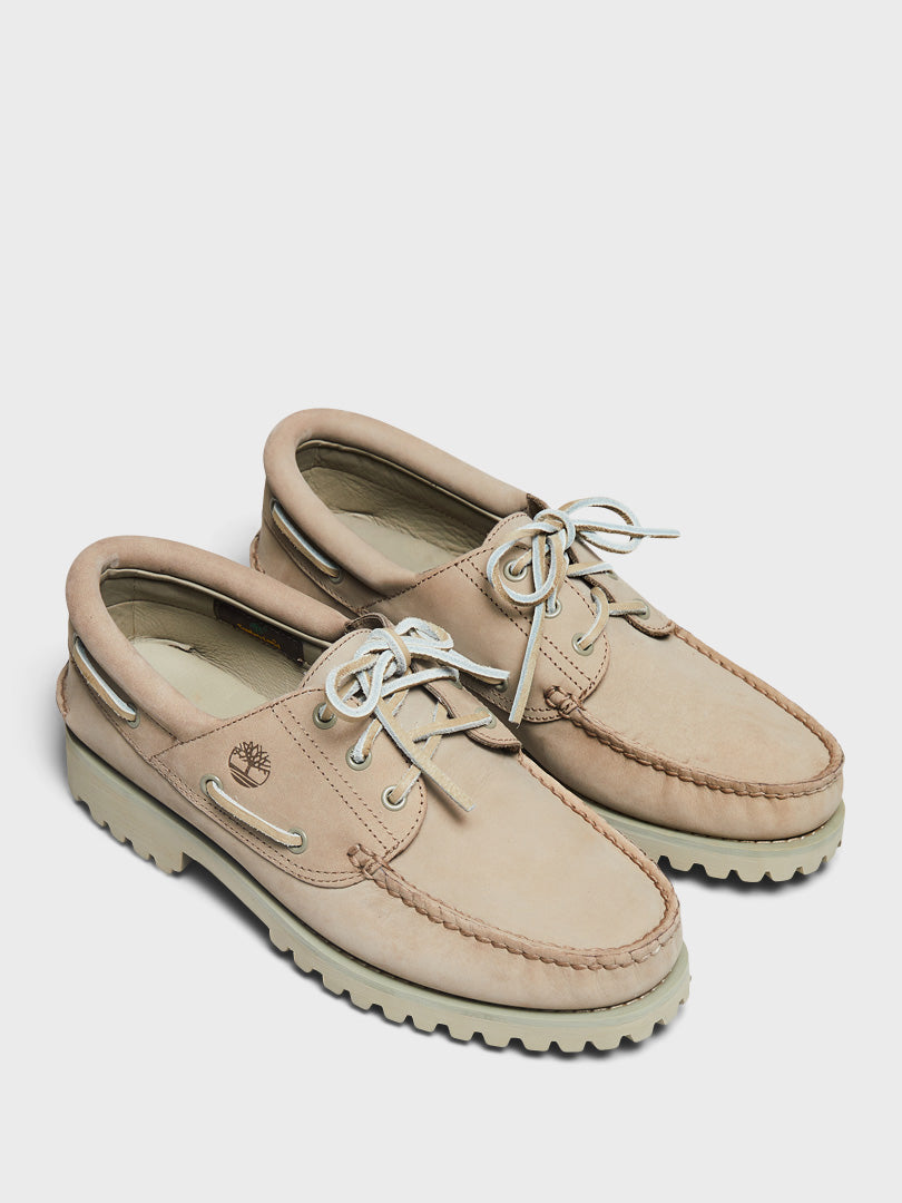 Authentic Boat Shoes in Light Taupe Nubuck