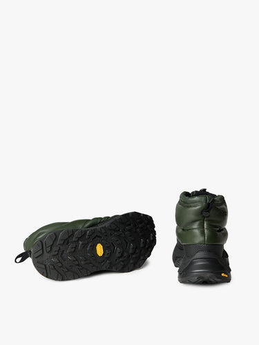 The North Face - Leather Pack Bootie Hybrid in Bottle Green/Tnf Black - Green