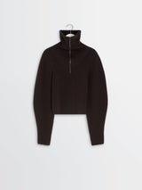 Lemaire - Zipped Sweater in Aubergine