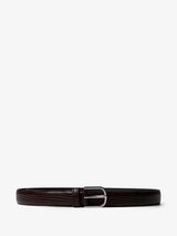 TOTEME - Slim Lizard-Embossed Belt in Brown