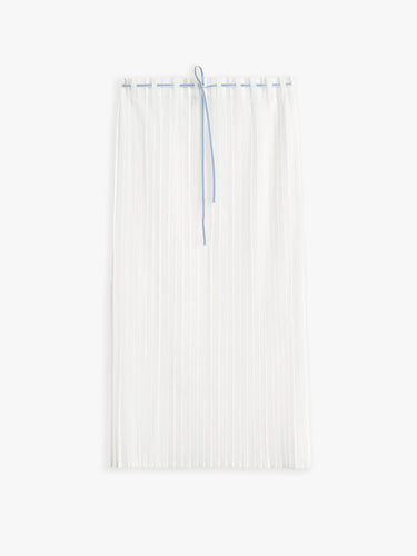 TOTEME - Belted Pleated Skirt in White
