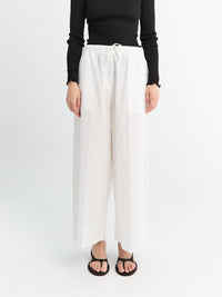 TOTEME - Wide Summer Trousers in White