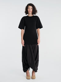 TOTEME - Cocoon Tee Dress in Black