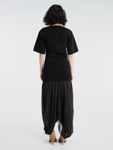 TOTEME - Cocoon Tee Dress in Black