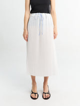 TOTEME - Belted Pleated Skirt in White