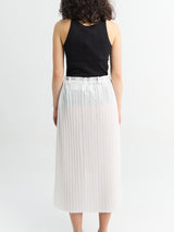 TOTEME - Belted Pleated Skirt in White