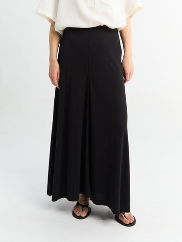 TOTEME - Flared Jersey Skirt in Black