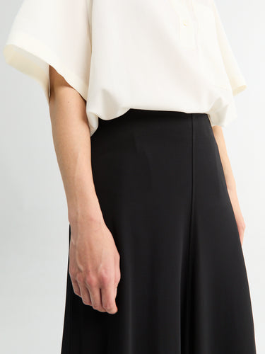 TOTEME - Flared Jersey Skirt in Black