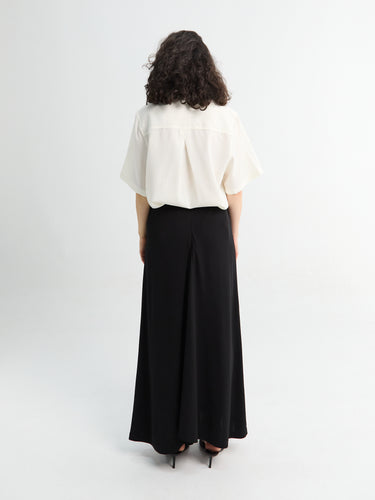 TOTEME - Flared Jersey Skirt in Black