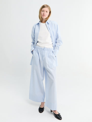 TOTEME - Wide Summer Trousers in Sky