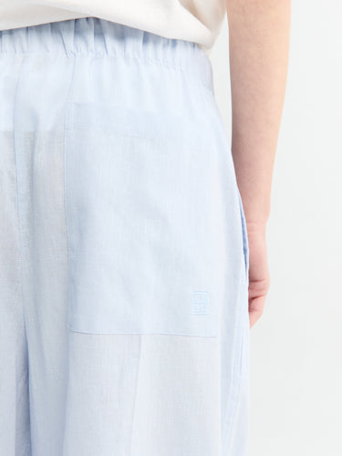 TOTEME - Wide Summer Trousers in Sky