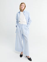 TOTEME - Wide Summer Trousers in Sky