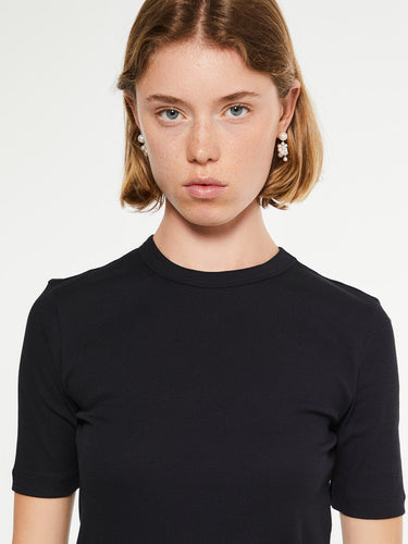 TOTEME - Classic Rib T-Shirt in Black
