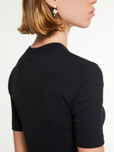 TOTEME - Classic Rib T-Shirt in Black