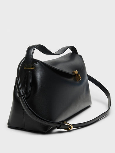 TOTEME - T-Lock Top Handle Bag in Black