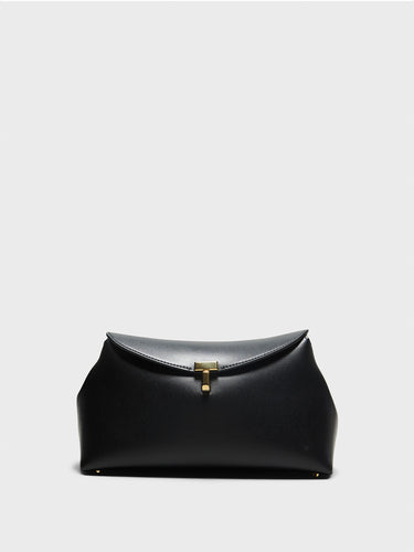 TOTEME - T-Lock Clutch in Black
