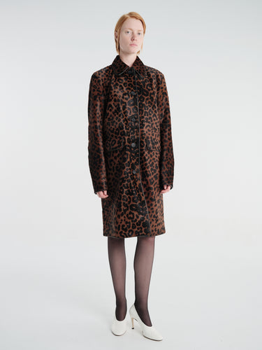 TOTEME - Pony Hair Coat in Leopard