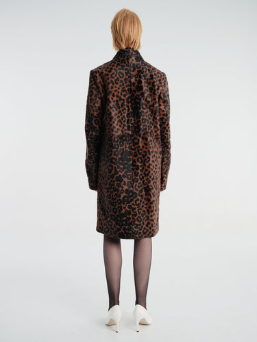 TOTEME - Pony Hair Coat in Leopard