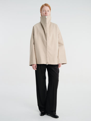 TOTEME - Zipped Country Jacket in Fawn