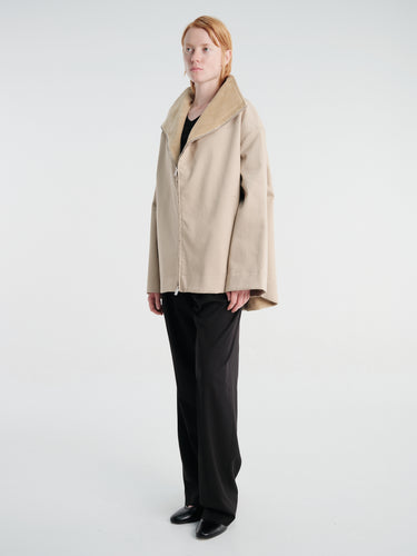 TOTEME - Zipped Country Jacket in Fawn