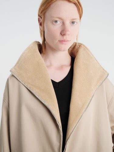 TOTEME - Zipped Country Jacket in Fawn