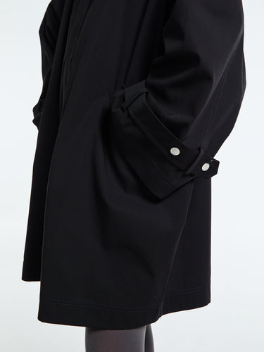TOTEME - Oversized Trench Jacket in Black