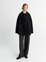TOTEME - Oversized Doublé Jacket in Black