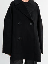 TOTEME - Oversized Doublé Jacket in Black