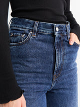 TOTEME - Wide Leg Denim Jeans in Dark Blue