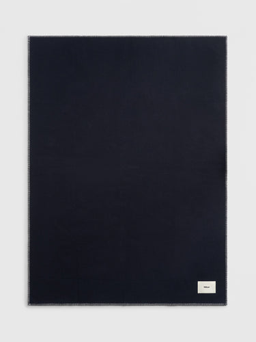 Tekla - Lambswool Blanket in Dusk Blue