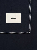 Tekla - Lambswool Blanket in Dusk Blue