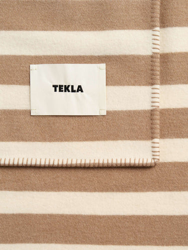 Tekla - Lambswool Blanket in Hereford Stripes