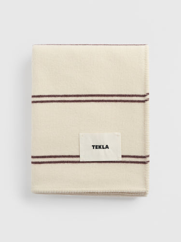 Tekla - Lambswool Blanket in Ruck Stripes
