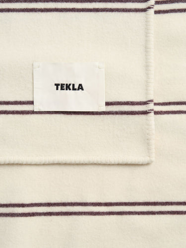 Tekla - Lambswool Blanket in Ruck Stripes