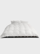 Tekla - Percale Broderie Anglaise Perle Double Duvet Cover in Broken White