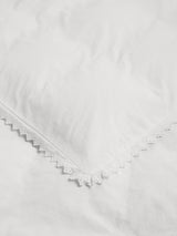 Tekla - Percale Broderie Anglaise Anaïs Single Duvet Cover in Broken White