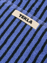 Tekla - Terry Towel in Blue & Black