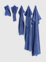 Tekla - Terry Towel in Blue & Black