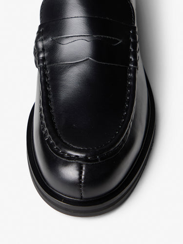 Vinny's - Nappa Leather Loafers in Black