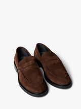 Vinny's - Suede Loafers in Brown