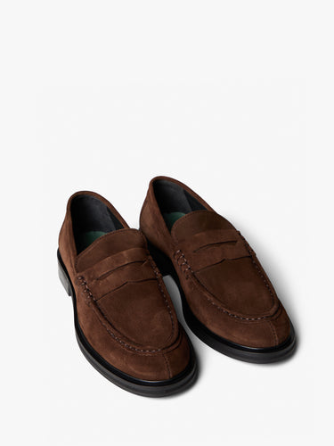 Vinny's - Suede Loafers in Brown