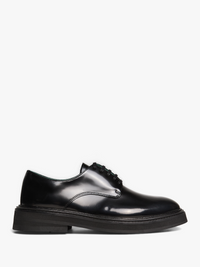 Vinny's - Officer Derbee Shoes in Black Polido Leather