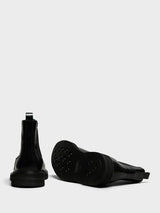 Vinny's - Officer Chelsea Boots in Black Nappa Leather