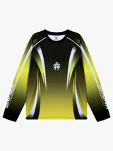 Sauna - Volt LongSleeve Jersey in Neon Green, Black