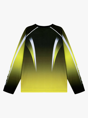 Sauna - Volt LongSleeve Jersey in Neon Green, Black