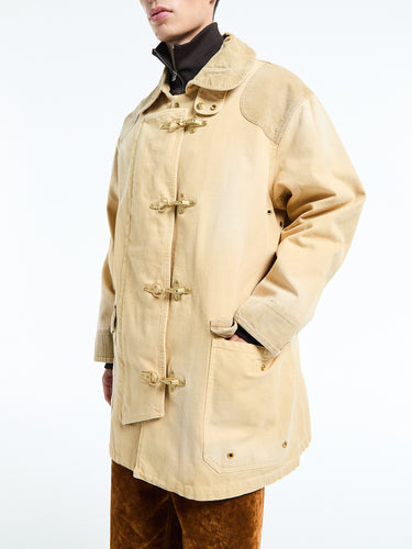 Wales Bonner - Sierra Coat in Sand and Brown