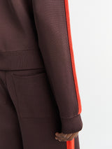 Wales Bonner - Tide Track Top in Brown